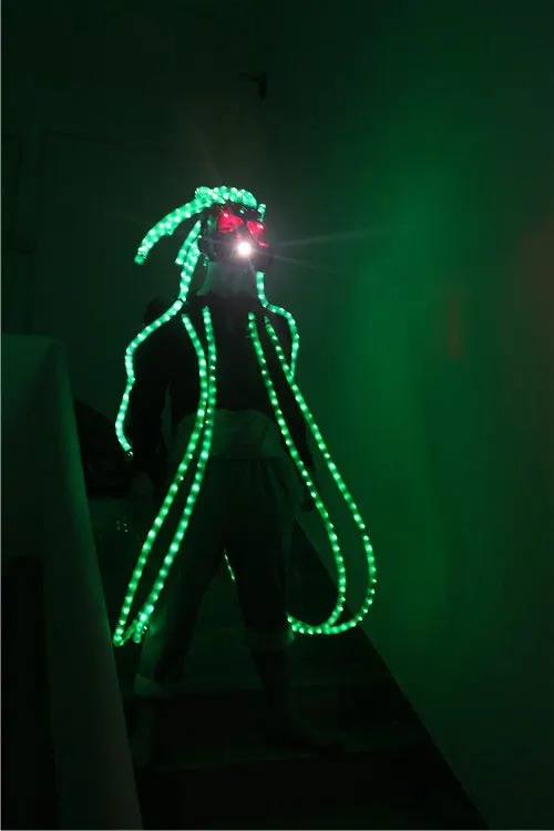 Новые крутые лазерные штаны для волос неоновые маски светильник светодиодный ночной клуб бар Хэллоуин вечерние Маскарад реквизит для выступлений светится в темноте