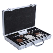 Универсальная пушка Набор Щеток Для Чистки винтовка пистолет ружье пожарные щетки для технического обслуживания 50 шт. ткань чистящие тампоны алюминиевая коробка