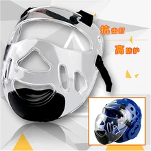 2017 new Removable helmet mask for taekwondo karate face mask protector environmental material kids adult font