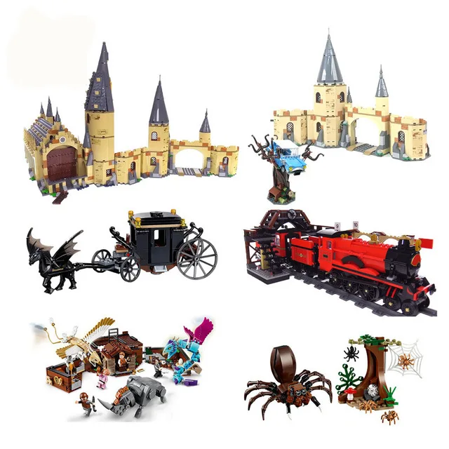 

Lepin 16052 16054 16031 16028 16059 16053 Harri Potter legole 16055 Hogwarts Castle Express Building Bricks legolyes 75954 75953