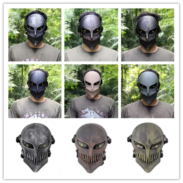 Free shipping Death Kurosaki Ichigo Bleach Mask Cosplay Halloween Masquerade Costumes Military