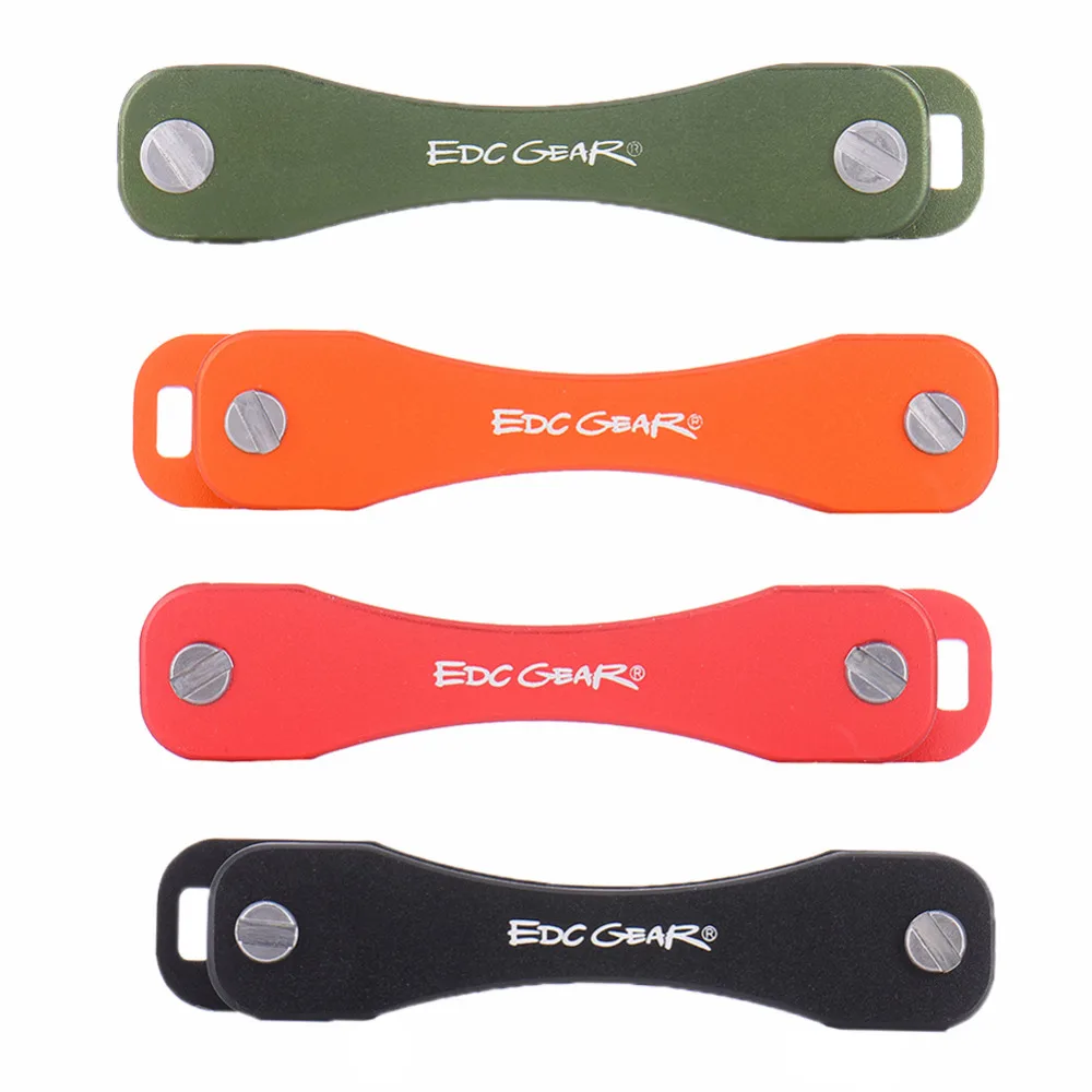

EDC Aluminum Hard Key Holder Clip Keys Organizer Folder Smart Keychain Clip Ring pocket Outdoor protable tools