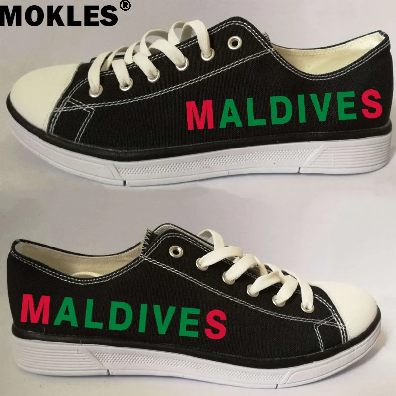 

MALDIVES men youth student free diy logo custom photo name number MDV couple shoes nation flag dhivehi unisex casual shoes