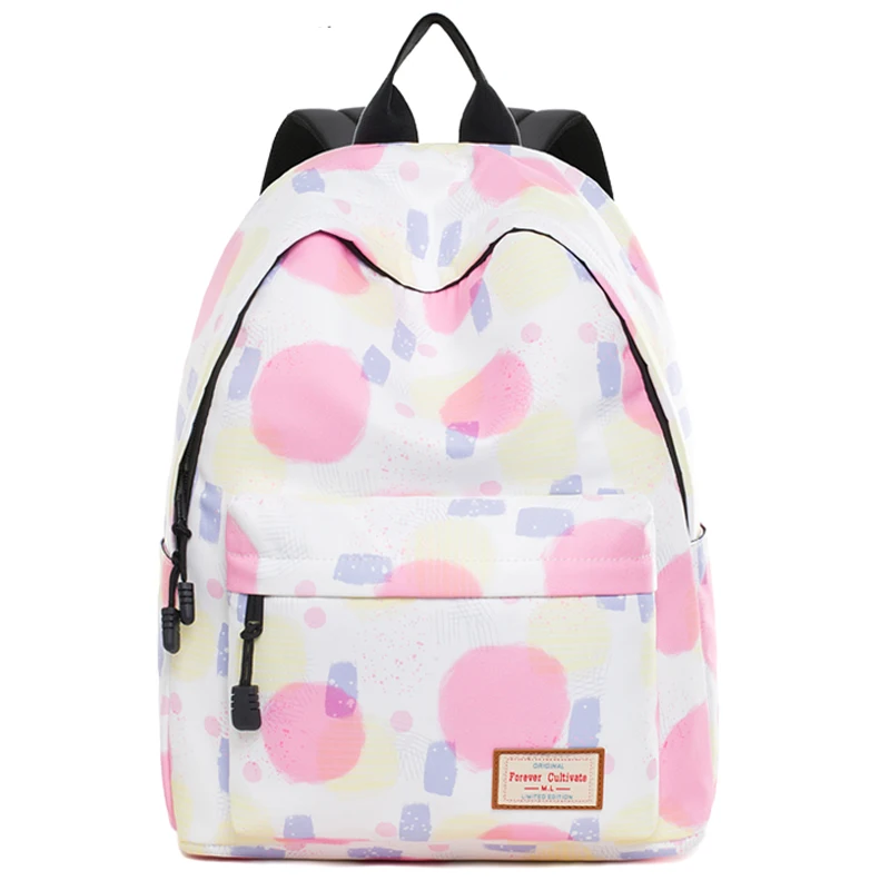 

Canvas School Backpack for Teenage Girls 2019 Durable Printed Daypacks Casual Rucksack Bookbags fit for 14 inch Laptop Computer