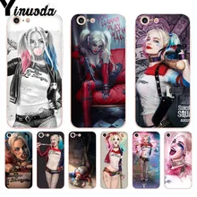 Yinuoda для iphone 7 6 X Чехол Harley Quinn отряд самоубийц Джокер подмигивание чехол для телефона для iphone 8 7 6 6S Plus X 5 5S SE 5C XS XR чехол