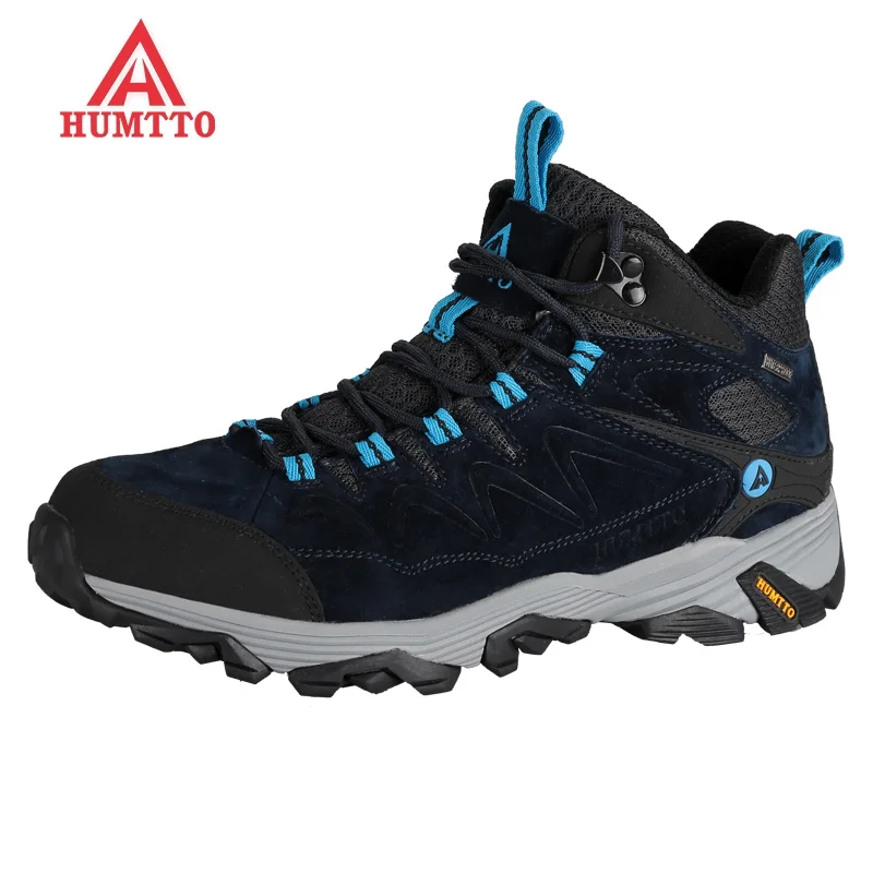  new winter hiking men's climbing shoes mountain boots outdoor sports breathable sneakers scarpe uomo sportive genuine Rubber 