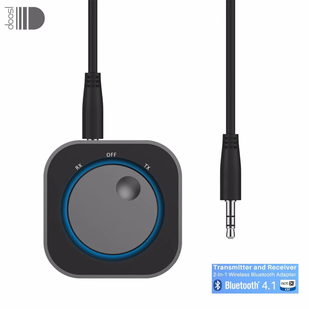 Doosl Bluetooth 4 1 передатчик и приемник 2 в беспроводной адаптер с 3 5 мм стерео Выход для