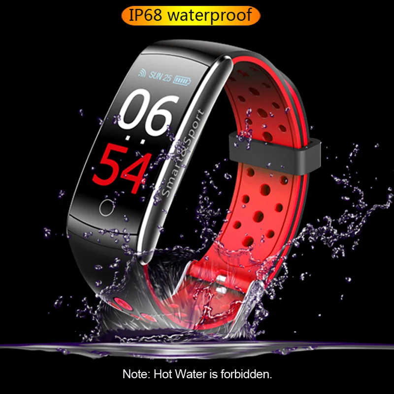 Smart Bracelet Q8S Heart Rate Smart Band Sleep Monitor Fitness Tracker Blood Pressure Watch Waterproof Color Screen Sports Band