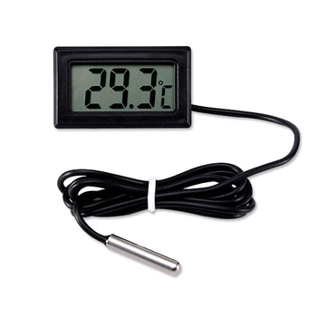

Mini Digital Thermometer LCD Display with Probe Fish Tank Refrigerator Temperature Meter XH8Z