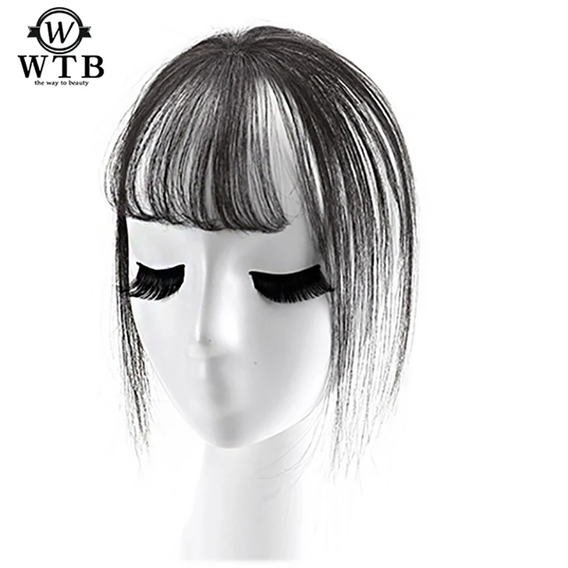 

WTB bangs Female Short Fake Hair Bangs Women Hair Pieces Invisible Seamless Sea Head Replacement Hair Wig