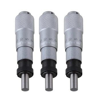 

0-13mm Range Flat Type Micrometer Head Machinist Precise Measuring Tool 3 Piece