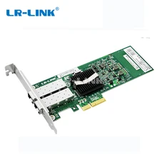 LR-LINK 9702EF-2SFP gigabit ethernet Сетевая карта двухпортовый PCI-E волоконно-оптический сетевой адаптер intel 82576 E1G42EF совместимый