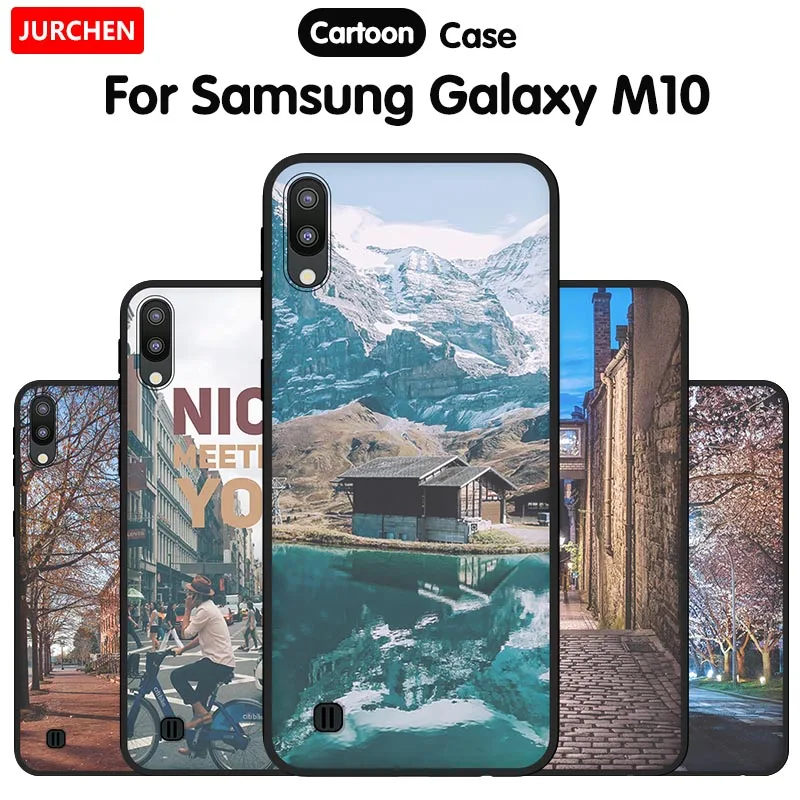 JURCHEN красивый чехол для телефона с принтом Samsung Galaxy A10 105FN силиконовый мягкий M10 Coque