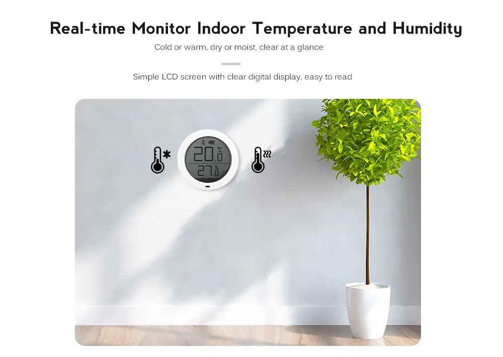 Xiaomi Mijia умный термостат точность температуры цифровой беспроводной Bluetooth датчик влажности метр Работа на приложение с батареей