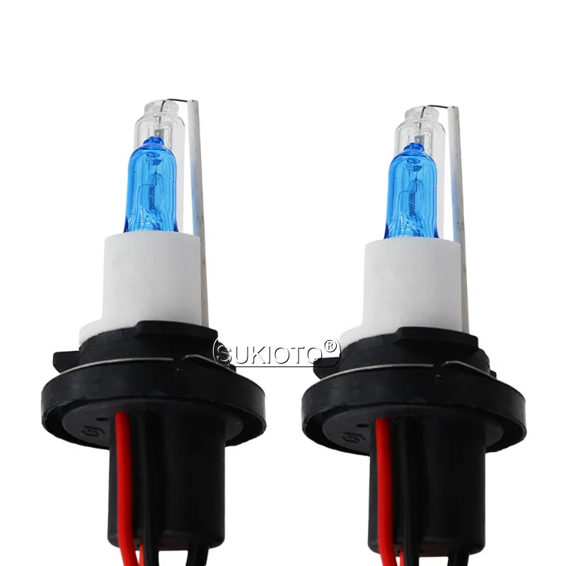 SUKIOTO 1 Pair 35W 55W Xenon H15 Halogen H4 xenon H4-2 4300K 5000K  6000K  8000K Deep Blue H4L H15 DRL HID Xenon Bulb car lights (2)