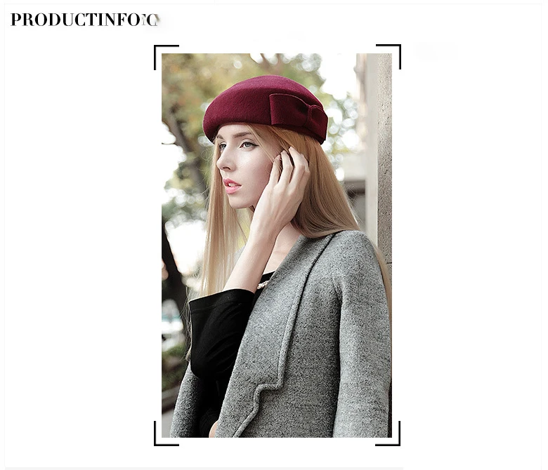 2018 Autumn And Winter Female Painter Hat Warm Woolen Hat Hat Lady Stewardess Hat Beret Fashion Hat ACD18 (5)