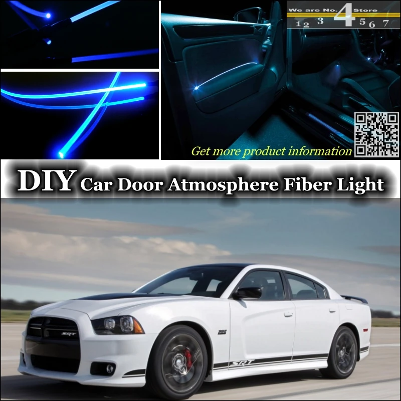 

interior Ambient Light Tuning Atmosphere Fiber Optic Band Lights For Dodge Charger 2006~2015 Door Panel illumination