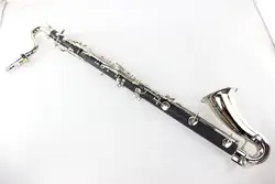 Черный бас кларнет Professional Bb кларнет Drop B тюнинг бакелит бас кларнет серебрение ключ