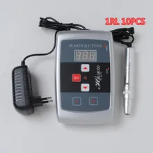 Косметические татуировки машинки для постоянного макияжа Ручки бесплатно 10 шт. 1RL картридж иглы Брови Губы татуировки машины Электропитание наборы