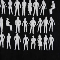 1:25-1:300 Scale 100PCS White Unpainted Architectural Model Figures People Hot Sale 2
