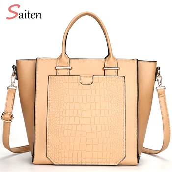 

Women Leather Handbags Shoulder Bag Women's Casual Tote Bag Female Patchwork Handbags High Quality Sac a Main Ladies Hand Bags