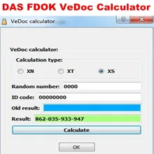 DAS/XENTRY Função Especial Calculadora e calculadora FDOK VeDoc ativação Online baixar e instalar para mb sd estrela c4 c5 c6