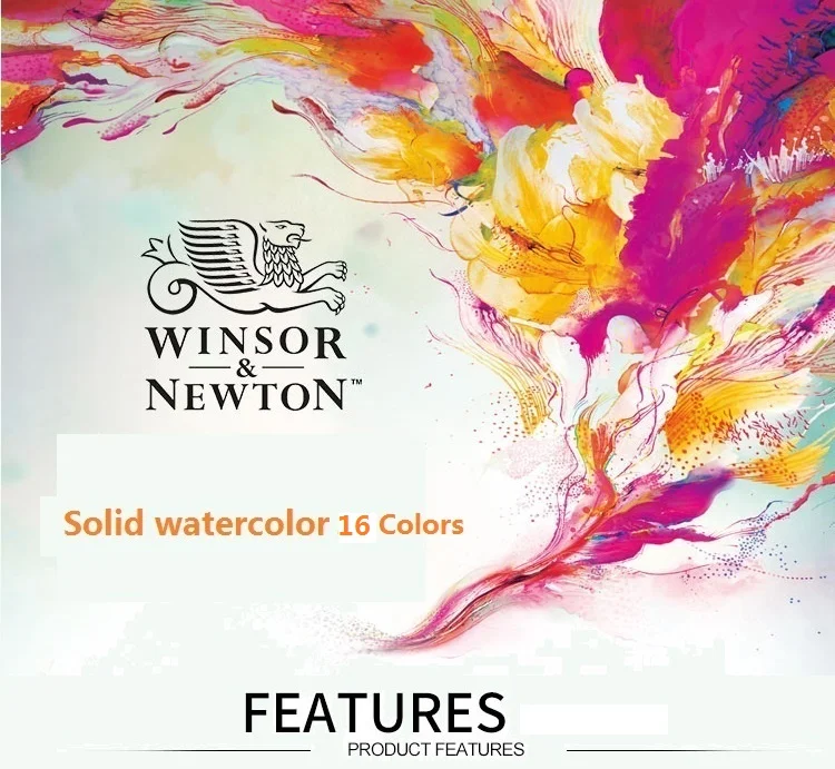 WINSOR& NEWTON 16 цветов cotman водные цвета краски er Твердые акварельные пигментные художественные принадлежности для рисования