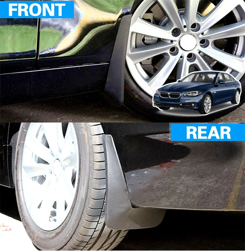 Брызговики передние и задние для BMW 5 серии F10 528 535 550 2011 2013 2014 2016 2017|rear mud flap|mud flapsflaps
