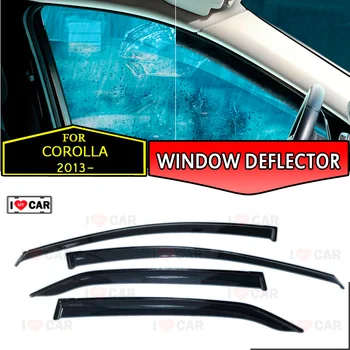

Window deflectors for Toyota Corolla 2013- Sedan car window deflector wind guard vent sun rain visor cover car styling