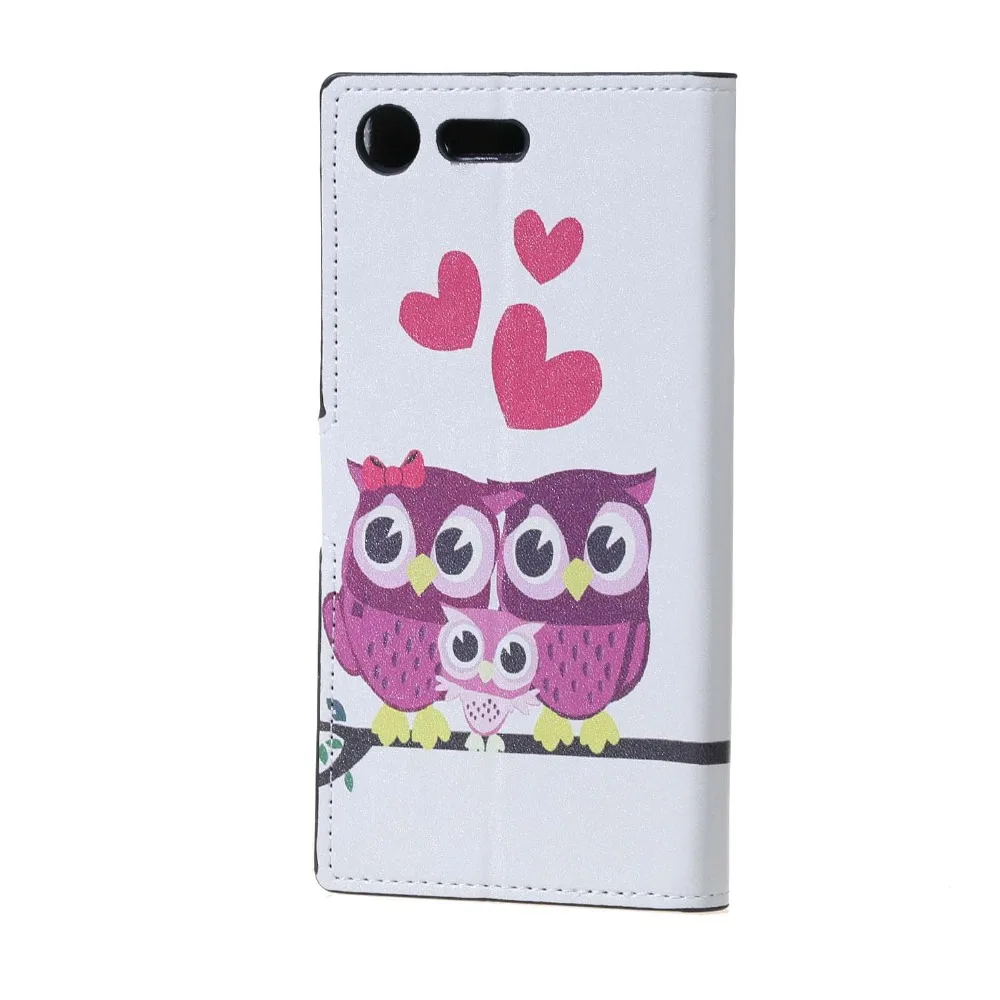 Wallet Case For Sony Xperia XZ Premium Flip Cover Card Holder Leather Bags Cases Owl Flag Butterfly Sakura Flower | Мобильные