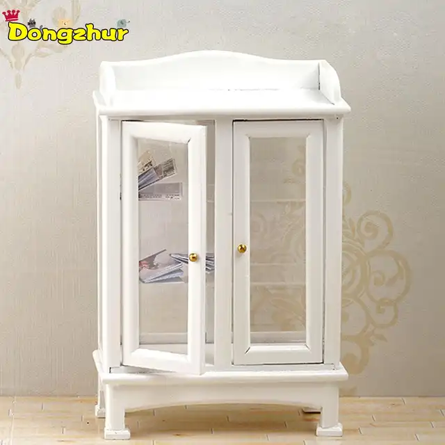 Online Shop Miniature Furniture Model White Living Room Wood Glass