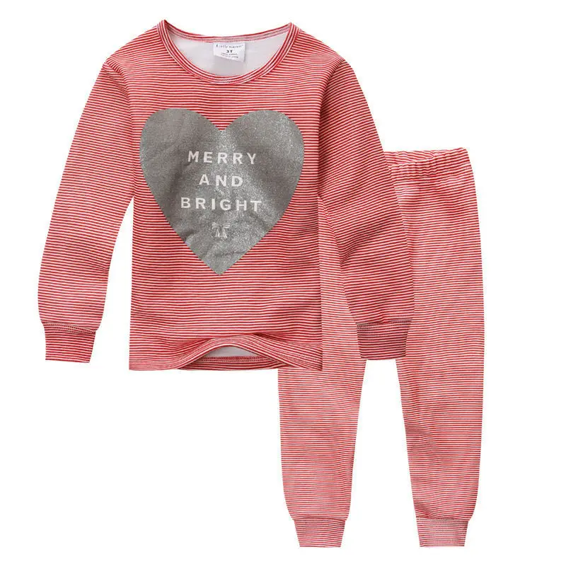 Buy Girls thermal nightwear,horizontal stripe,kids