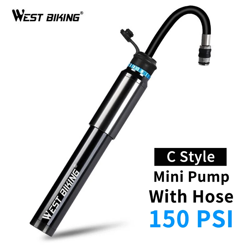 WEST BIKING 89G портативный мини велосипедный насос MTB горный велосипед 160 PSI высокого