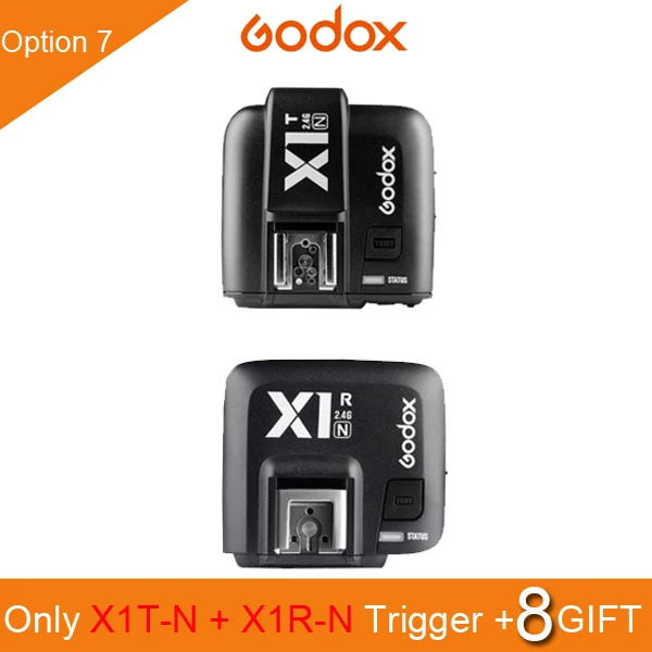 Godox X1t X1 комплект ttl 2,4G беспроводной триггерный передатчик вспышки приемник для Canon для Nikon для sony TT685 V860 II Вспышка speedlite - Цвет: X1T-N X1R-N