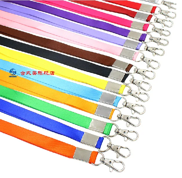 

FREE SHIPPING BY DHL 1000pcs/lot Wholesale Custom LOGO Badge Holder Lanyards with Keychains Customised Neck Straps NO Extra Cost