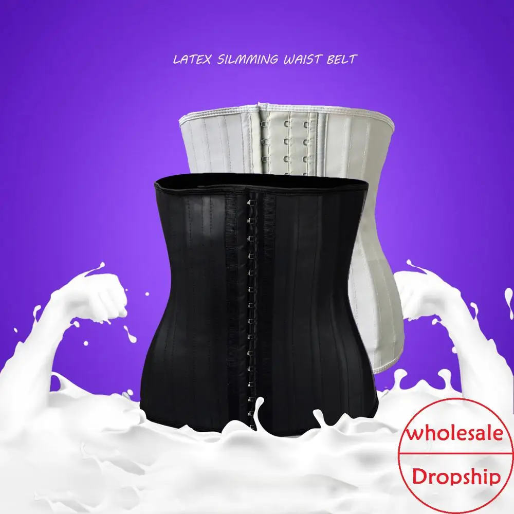 

Latex Waist Trainer Corset Belly Slimming Underwear Belt Women Waist shaper Modeling Strap body shaper Bustiers