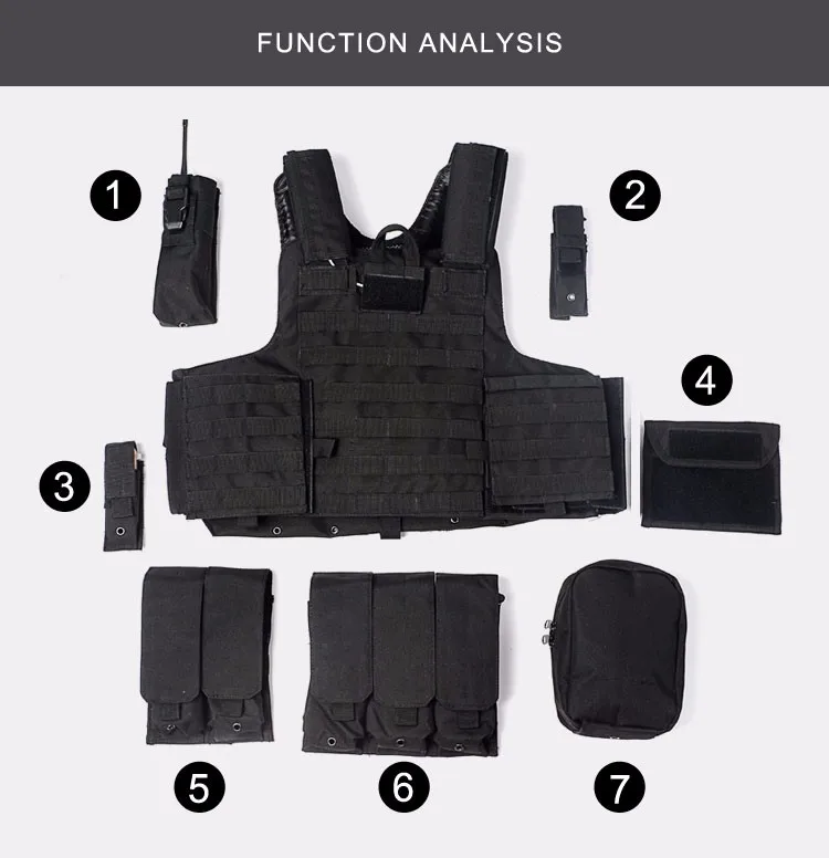 YAKEDA военный тактический жилет полицейский Пейнтбол Wargame одежда MOLLE Body Armor охотничий жилет CS уличные продукты оборудование черный