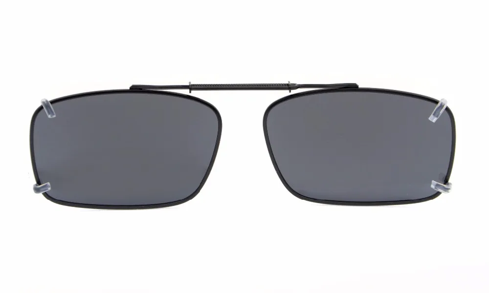 C61 очечник металлическая оправа поляризованные линзы клип на солнцезащитные очки 54*34 мм