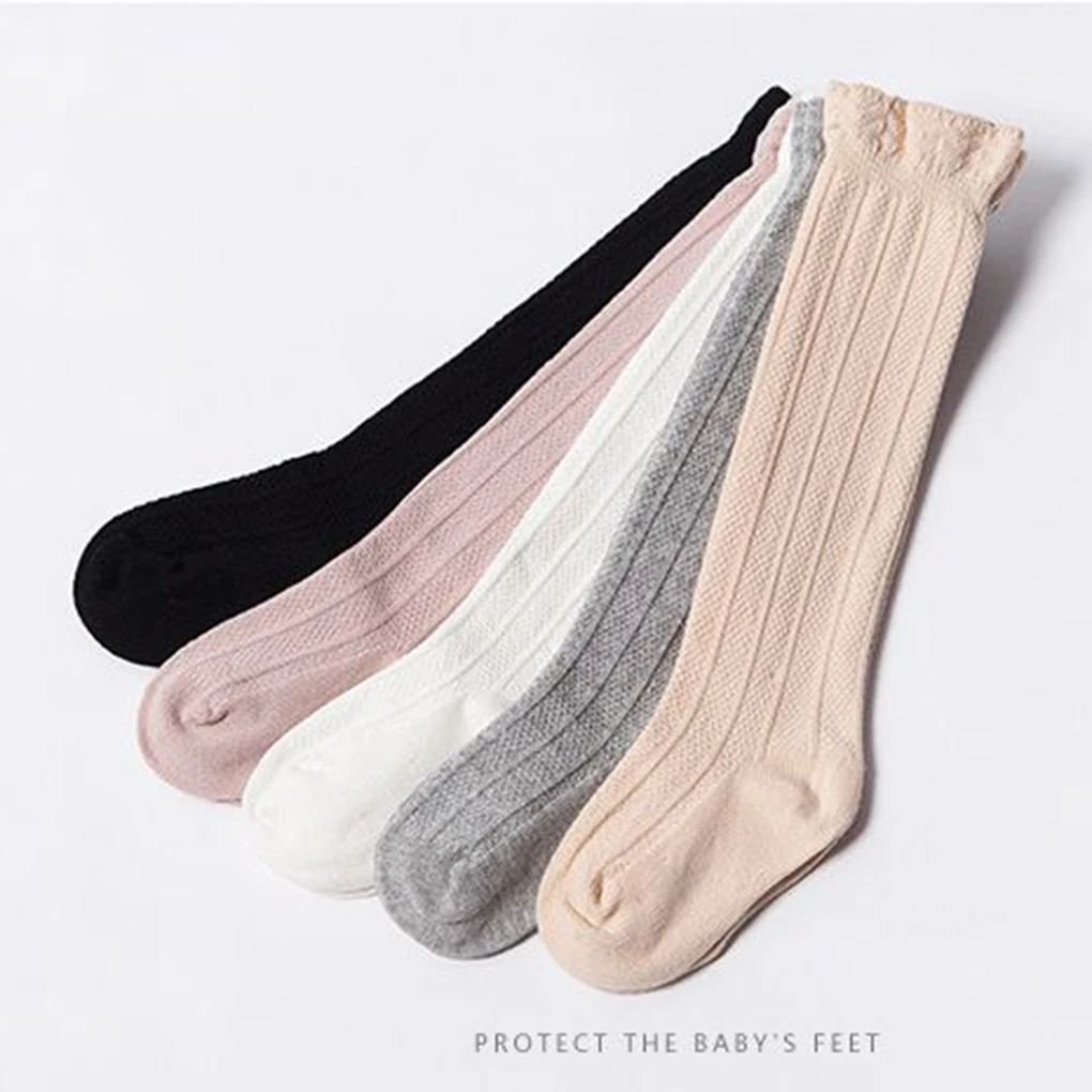 Хлопковые детские носки принцессы для девочек детские гольфы детские гетры, носки для новорожденных девочек длинные носки для малышей милые детские носки