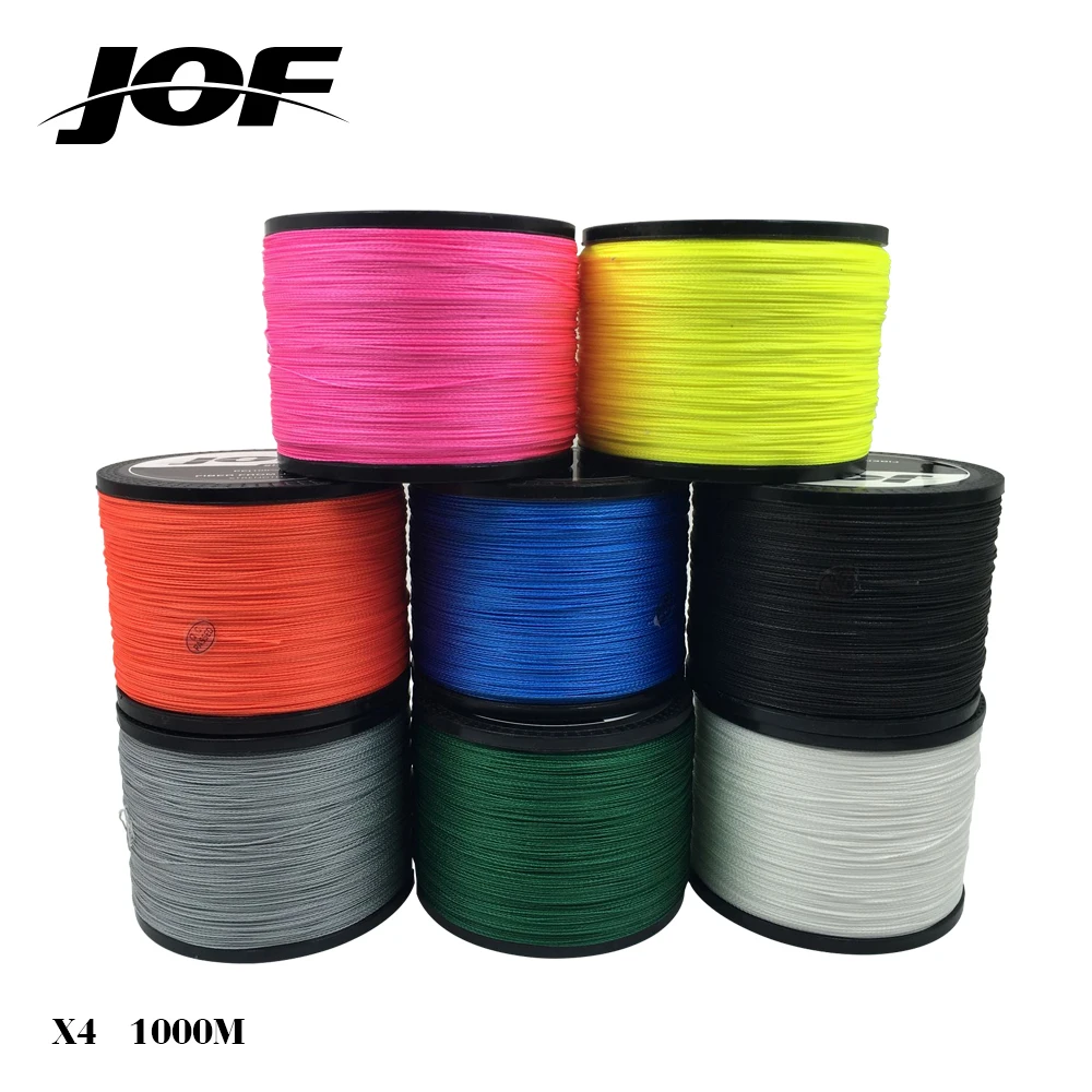 

NEW JOF ORIGINAL Series Multifilament PE Braided Fishing Line 4 Strands Braid Wires String Japan Material 1000m 18-80 LB