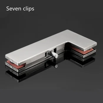 

High quality glass door F Clamp Floor spring door special clip Bracket Clip For Glass Shelf Handrails Hardware Accessories