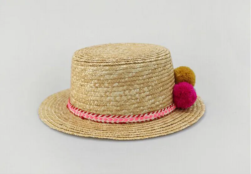Нарасхват Шляпы широкополые для женщин для Для женщин три Цвет мяч Модная Летняя Пляжная бежевая шляпа 1 шт