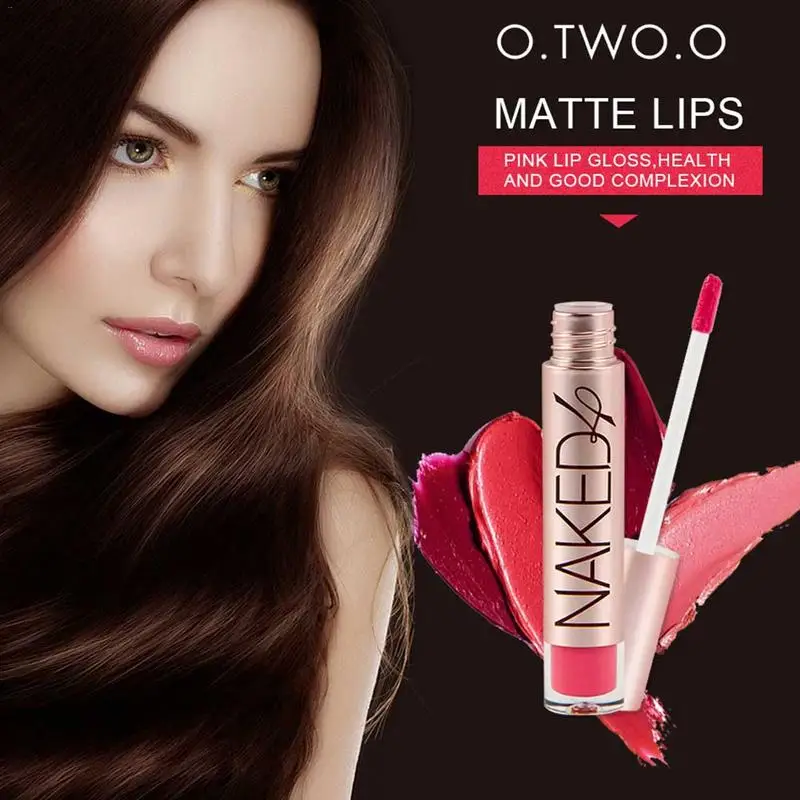 

O.TWO.O Brand Cosmetics Liquid Lipstick Waterproof Long Lasting Matte Lip Gloss Makeup Lipstick Lips Makeup Cosmetic