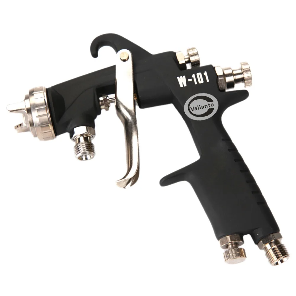 

2019 W-101-P Dual Paint Channels Pressure Feed Air Spray Gun Mini Air Paint Sprayer Airbrush Tool for Woodworking Drop shipping