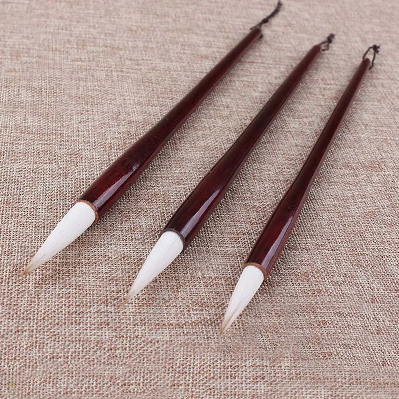 

3Pcs/Set Excellent Quality Chinese Calligraphy Brushes Pen For Wolf Hair Writing Brush Fit For Calligraphic enthusiasts