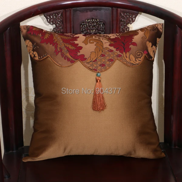 Винтажная китайская наволочка с кисточками в стиле пэчворк, украшение для дивана, рождественского кресла, наволочка, шелковая крышка, Высококачественная задняя подушка