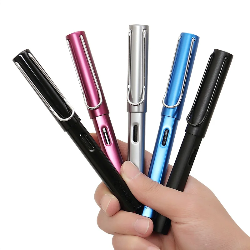 

OASO Fountain Ink Pen Set Business Office 0.5mm/0.38mm Financial Pens Student Practice Calligraphy Metal Pens School Supplies
