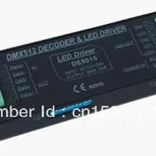 DMX контроллер, 4 Каналы dmx rgb драйвер, DC12-24V постоянной Напряжение Выход ШИМ