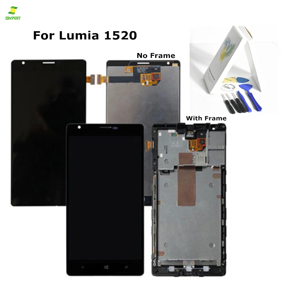 Новый ЖК дисплей 1520 для Nokia Lumia с сенсорным экраном дигитайзер сборка рамкой