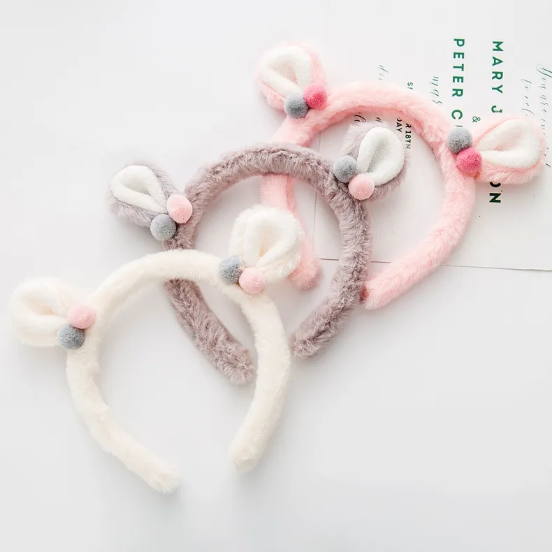 Бутик 10 шт. модные милые Мех животных кошачьи уши Hairbands Kawaii Solid Kawaii шар-помпон животных уши держатели головных уборов интимные аксессуары